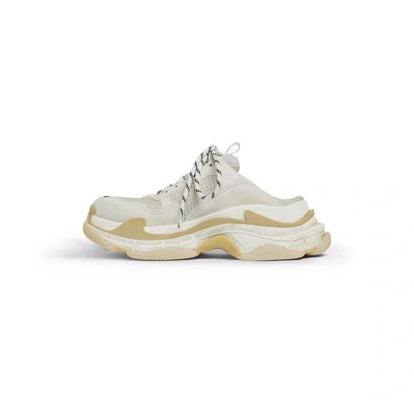 Balenciaga Triple S Sneakers in Cream and Tan - Picture 4 of 10